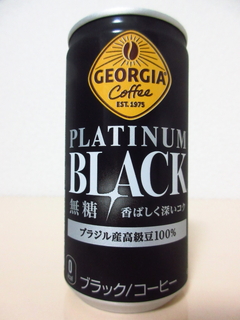 GEORGIA Coffee PLATINUM BLACK 無糖